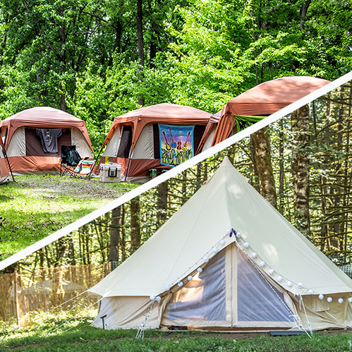 Basecamp Glamping at Blue Ox Music Festival