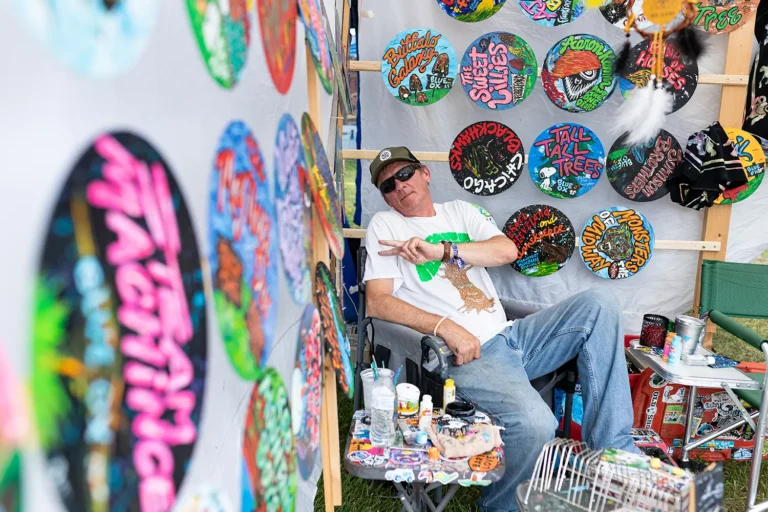 craft booth at blue ox music fest