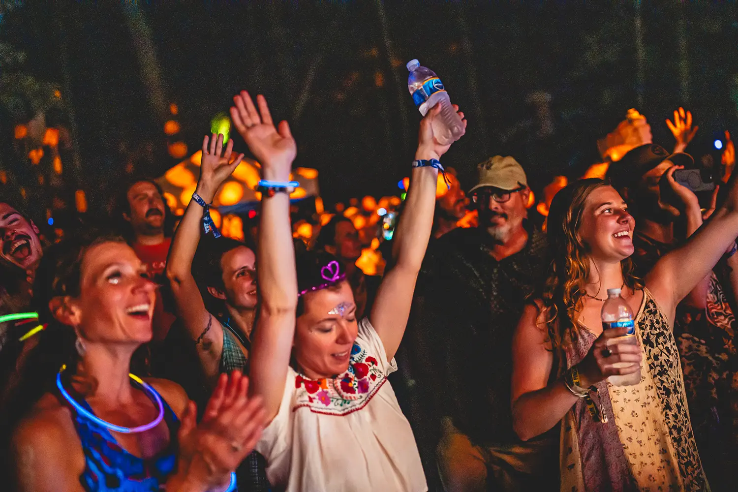 group of people dancing at blue ox music fest